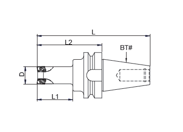 DS390-Shank Square Shoulder Milling Cutter